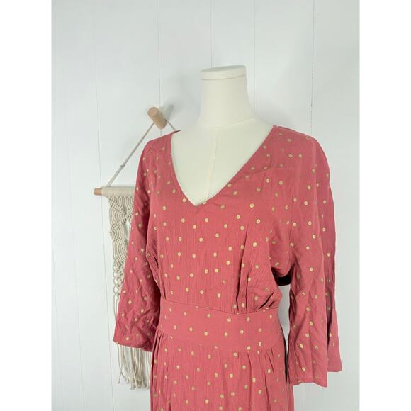 NWT Boden Dominique Polka Dot Flutter Sleeve Mini Dress Plus Size 16 18 Belted - Picture 3 of 9
